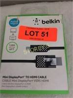 Belkin Mini Display Port to HDMI Cable