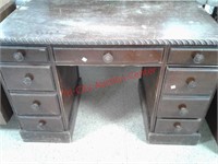 29 x 44 x 22 9 drawer wooden desk