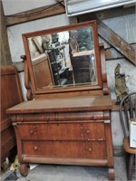 Antique Headboard, Highboy and Dresser