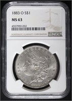 1883-O MS63 Morgan Silver Dollar