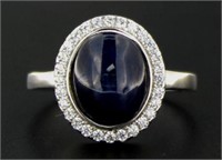 Natural 2.15 ct Cabochon Star Sapphire Ring