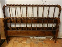 SPOOL BED / RAILS - DOUBLE SIZE 54" AS FOUND