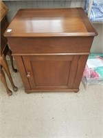Walnut wash stand with lift top