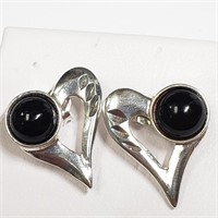 $160 S/Sil Onyx Earrings