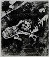 Marc Chagall "Heifer, Goat, Sheep"