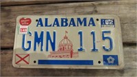 Alabama "GMN115" License Plate