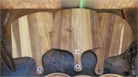 (3) Assorted Wooden Bread Boards
