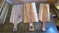 (3) Assorted Wooden Bread Boards