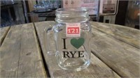(12) " I Love Rye" Glasses