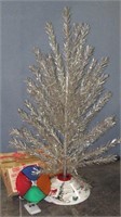 Vintage Evergleam 6ft Aluminum Christmas Tree PLUS
