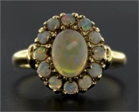 10kt Gold Antique Natural Opal Estate Ring