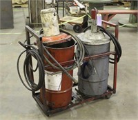 Pneumatic Greasers w/Rolling Cart