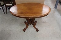 Oval parlour table.  40"