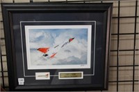 Avro aero framed print. 18" x 16"