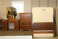 3 piece double bedroom suite with boxspring and