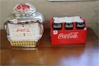 2 coca cola cookie jars.  1 no lid