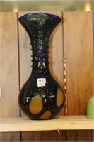 Art glass vase.  12"