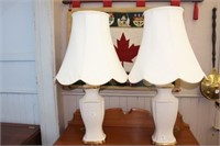 2 table lamps.  33"