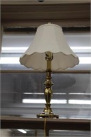 Brass table lamp.  28"