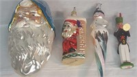 Glass & Wood Christmas Ornaments
