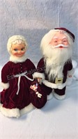 12 and 14 inch soap bottle Santa and Mrs