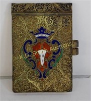 Enamel decorated note pad