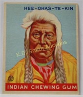 1933 GOUDEY INDIAN CHEWING GUM Card #158