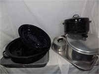 Assorted Cookware & Enamel Ware