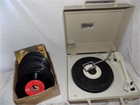 Working GE Record Player & 50s, 60s - Records