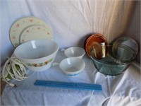 Electric Knife, Glass Bowls, Burner Covers