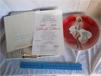 Marilyn Monroe Collector Plate 1990