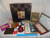 Flat of Cards, Chips, Funny Signs, Chess Set