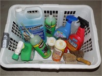 Basket with Assorted Slime & Cleaners