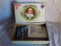 Cigar Box with Assorted Postcards