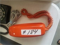 vintage orange phone