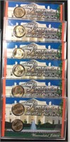 6 UNCIRCULATED EDITION PRESIDENTIAL DOLLAR SERIES