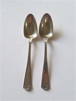 2 sterling spoons