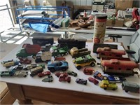 Vintage toys, trains, cars