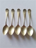 5 sterling spoons