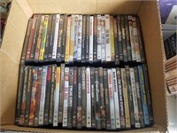 Box of DVD's. mostly western. John Wayne