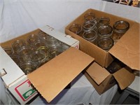 4 Boxes of Quart Canning Jars - Small & Wide Mouth
