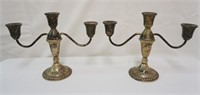 2 Duchia Weighted Sterling Silver Candelabra