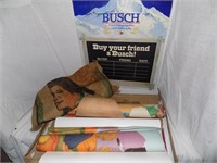 Pack of Busch Beer & Native American Posters