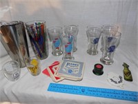 Old Style & Pabst Glasses Bar Ware