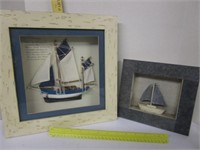 Nautical shadow box pictures