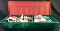 Assortment of Christmas wrapping paper, bags,