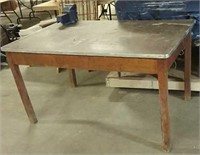 Work table with vice attached   55" x 36 "