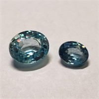 365I- rare blue zircon 2.0ct gemstones $200