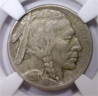 1914-S Buffalo Nickel Extra Fine NGC XF45