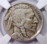 1924-S Buffalo Nickel Better Date Fine NGC F15